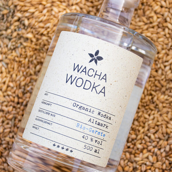 Wacha WODKA aus Bio-Gerste 500 ml Spirituosen wacha.de